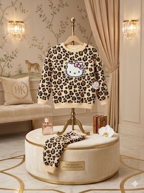 The Sanrio Luxe Collection: Leopard Print Two-Piece Set